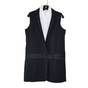 Victoria Beckham Black and White Sleeveless Dress